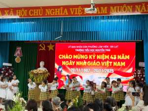 TOẠ ĐÀM KỶ NIỆM 43 NĂM NGÀY NHÀ GIÁO VIỆT NAM 20/11 TRƯỜNG TIỂU HỌC NGUYỄN TRÃI