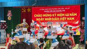TOẠ ĐÀM KỶ NIỆM 43 NĂM NGÀY NHÀ GIÁO VIỆT NAM 20/11 TRƯỜNG TIỂU HỌC NGUYỄN TRÃI