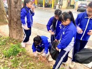 TRƯỜNG TIỂU HỌC NGUYỄN TRÃI - THỰC HIỆN PHONG TRÀO "Sáng - Xanh - Sạch - Đẹp" VÀ RA QUÂN NGÀY CHỦ NHẬT XANH NĂM 2025